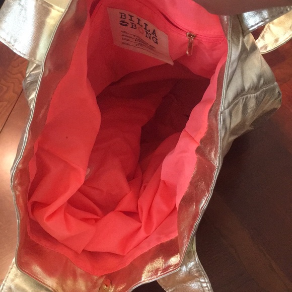 Slightly used billabong gold tote! - Picture 4 of 5